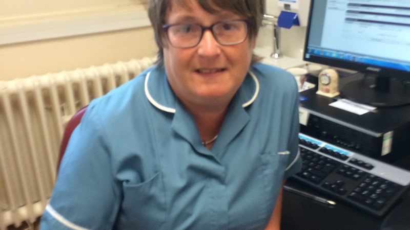 Miss Morag McGill, a member of staff at Langholm Medical Partnership.